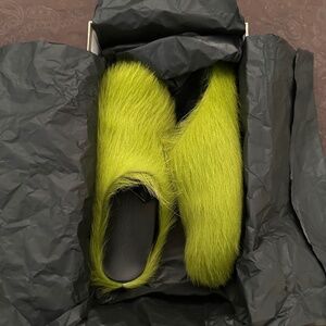 Fussbet Sabot calf-hair slippers